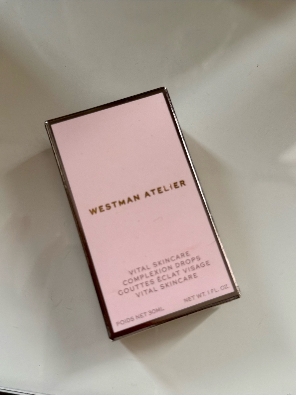 Westman Atelier Vital Skincare Complexion Drops - Soft Pink & Gold Trim